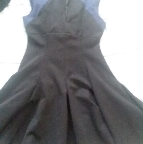 Dex 1963 HIGH FASHION Black/Blue Flared Dress (XS) - Picture 1 of 5